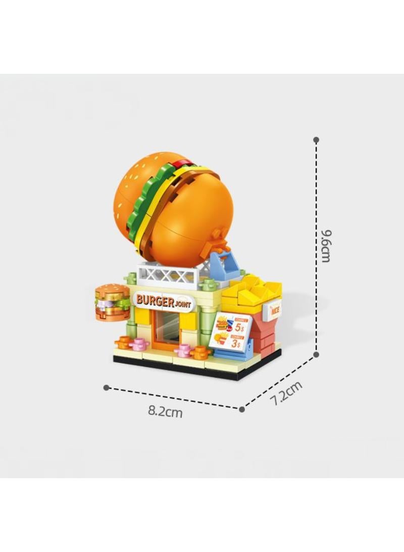 4pcs Street View Small Building Blocks for Children's DIY Toys Desktop Decoration - Image 3