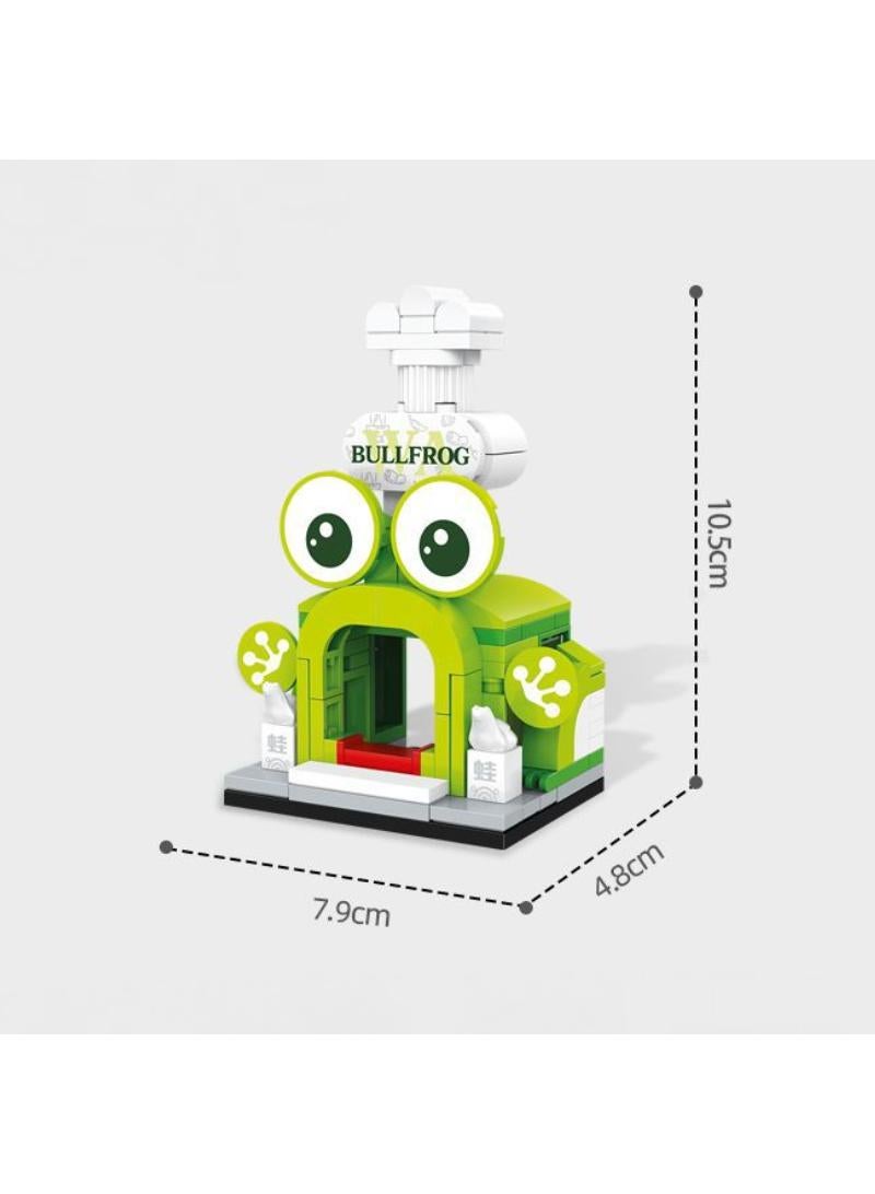 4pcs Street View Small Building Blocks for Children's DIY Toys Desktop Decoration - Image 4