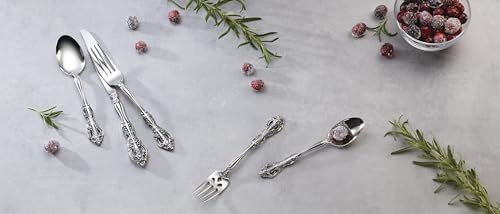 Oneida Michelangelo Fine Flatware Teaspoons, Set of 4 , 18/10 Stainless Steel, Silverware Set, Dishwasher Safe - Image 5