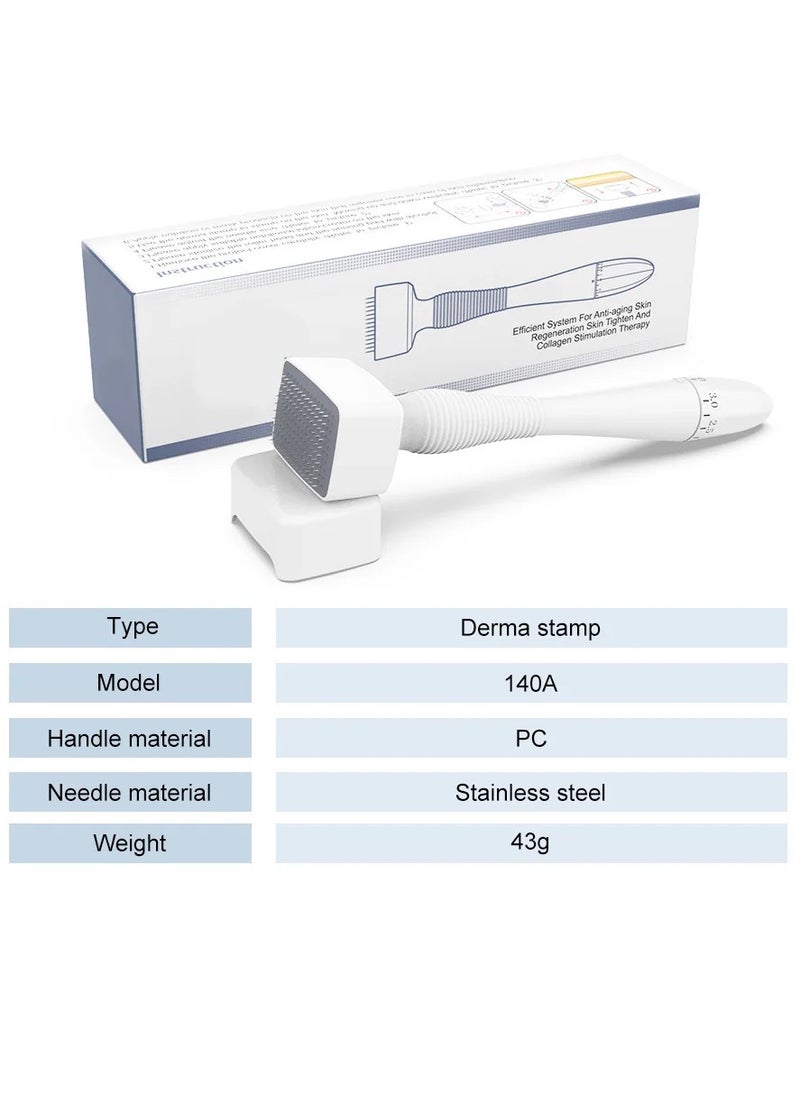 OVYA - Adjustable Microneedling Derma Stamp, Derma Roller Alternative, Reusable Microneedle pen with Needle Cover, Skin Care Tools for Face Body, Hair Beard Growth - Image 1