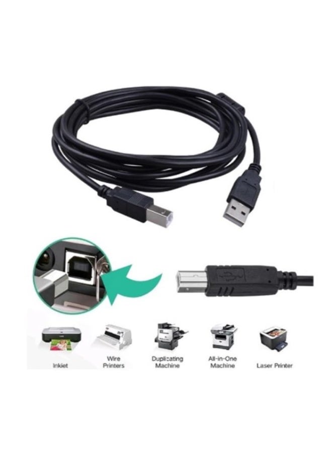 جلينك كابل طابعة USB 2.0 ذكر إلى ذكر، 1.5 متر - Image 2