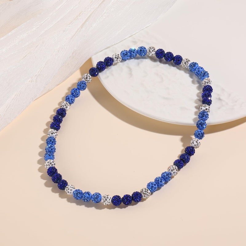 Xeyai Rhinestone Baseball Necklace for Men Women,Inspired Baseball Beaded Necklace Unisex Bling Baseball Necklaces,Baseball Ice Necklace Sports Jewelry Gift Accessory - Image 2