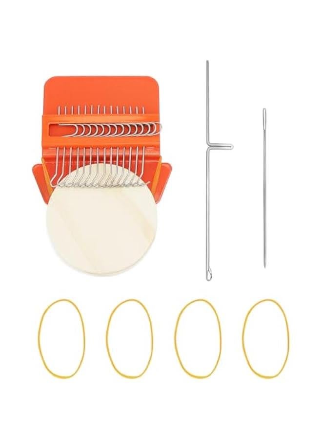 Arabest Speedweve Style Darning Loom - 14-Hook Weaving Tool Kit for DIY Visible Mending of Jeans, Sweaters, Socks - Ideal Weave Repair Tool for Knit and Woven Fabrics - Image 1