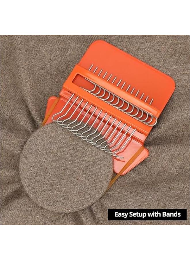 Arabest Speedweve Style Darning Loom - 14-Hook Weaving Tool Kit for DIY Visible Mending of Jeans, Sweaters, Socks - Ideal Weave Repair Tool for Knit and Woven Fabrics - Image 4