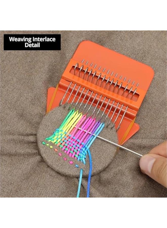 Arabest Speedweve Style Darning Loom - 14-Hook Weaving Tool Kit for DIY Visible Mending of Jeans, Sweaters, Socks - Ideal Weave Repair Tool for Knit and Woven Fabrics - Image 5