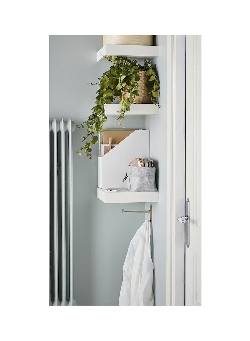 Wall Shelf - Display Shelf - White Shelf (Particleboard & Fibreboard) 30x26cm  - Image 3