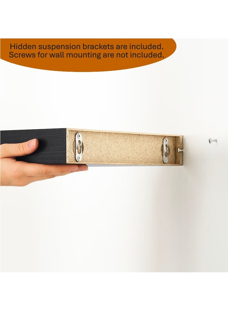 Wall Shelf - Display Shelf - White Shelf (Particleboard & Fibreboard) 30x26cm  - Image 4