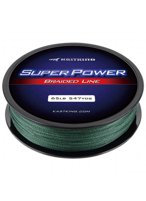 KastKing SuperPower Braided Fishing Line,Moss Green,20 LB,327 Yds