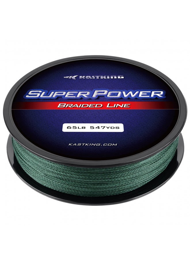 KastKing SuperPower Braided Fishing Line,Moss Green,20 LB,327 Yds