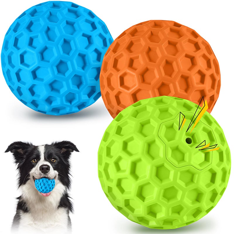 LUKITO Dog Chew Toys 4 Pack Dog Toys for Aggressive Chewers Small Medium Large Breed Multifunctional Teeth Cleaning and Gum Massage Tough Dog Toys with Natural Rubber for Puppy and Medium Large Dog - Image 2