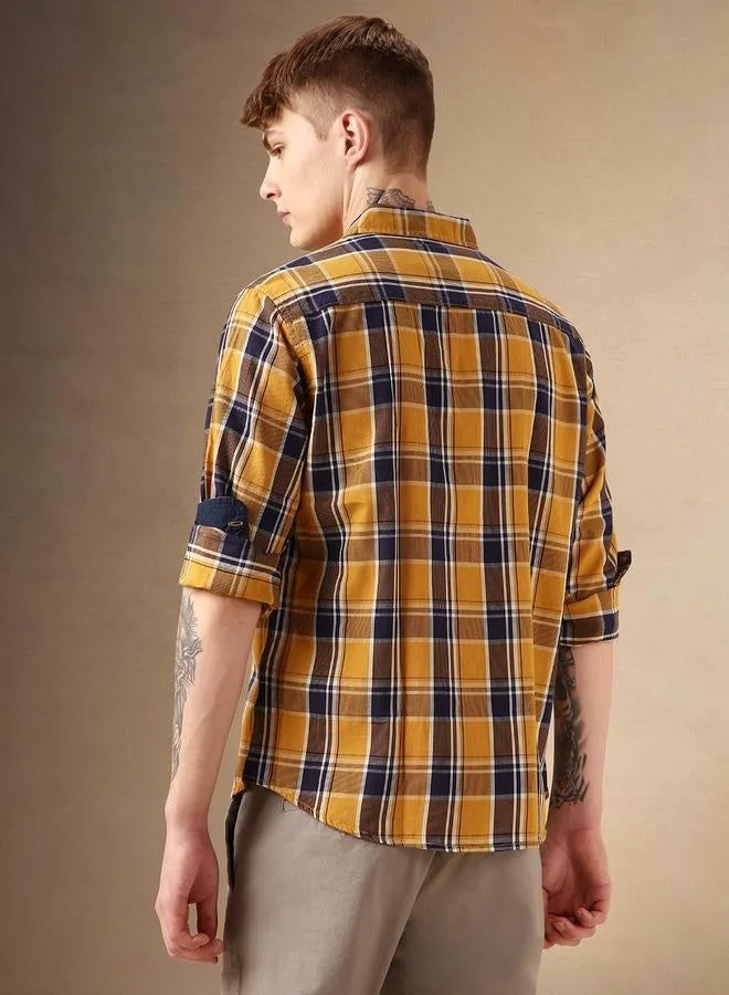 Dennis Lingo  Relaxed Fit Multi-Color Cotton Casual Shirt Regular Collar for Men | Best Price UAE