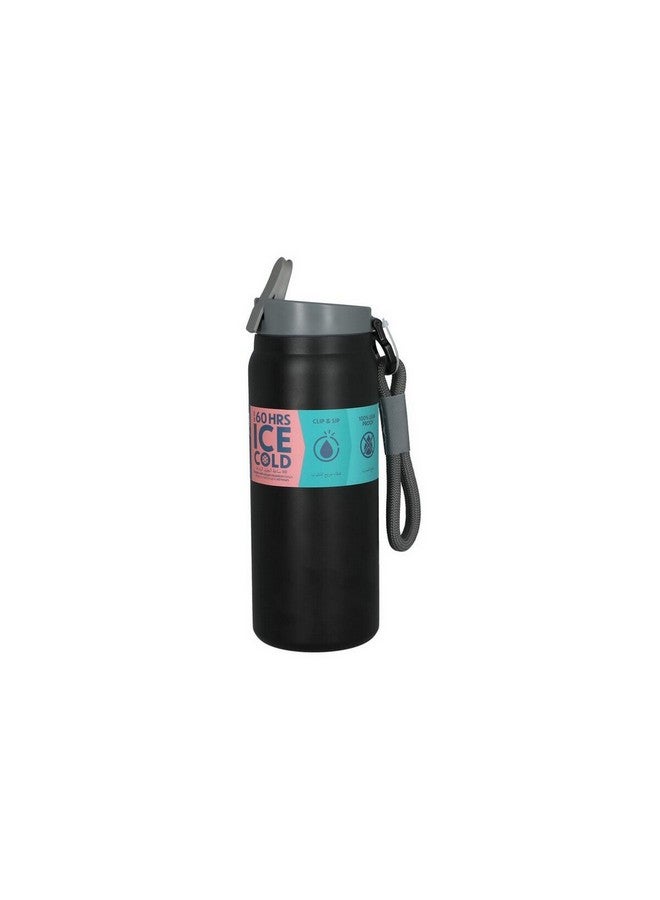 smash Epic Double Wall Vacuum Insulated Water Bottle Black and Grey 1200 ml 7680