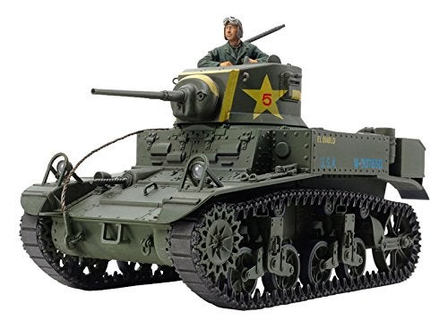 Tamiya 35360 135 US Light Tank M3 Stuart Plastic Model Kit - Image 1
