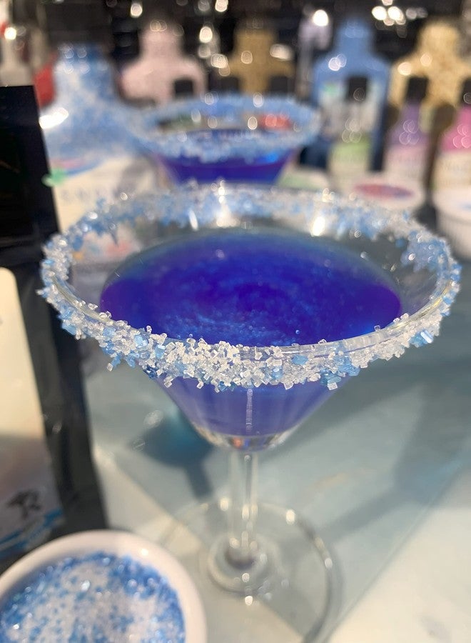 مزيج ملح كوكتيل سكري من Snowy River Blue Ocean - ملح مارغريتا ملون طبيعياً مع لمحات من السكر، لتزيين حواف أكواب المارغريتا والمشروبات والكوكتيلات، ملح زخرفي، كوشير (كيس 8 أونصة) - Image 3