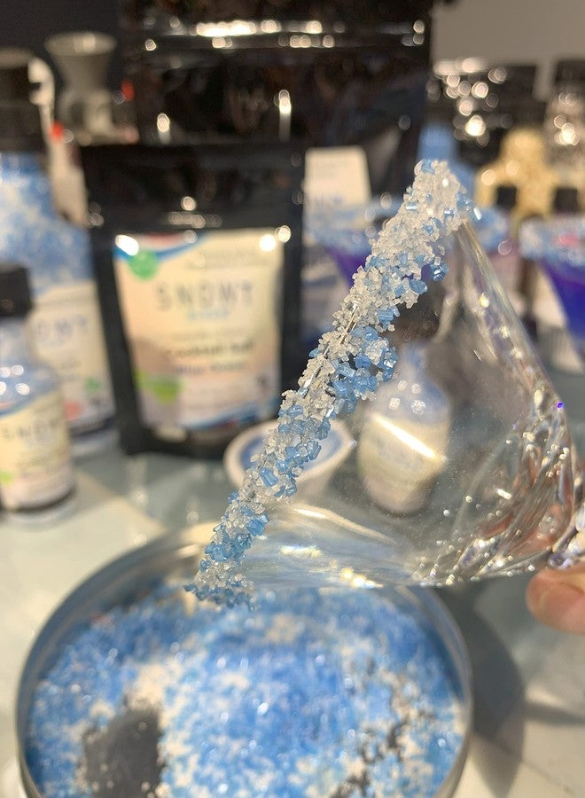 مزيج ملح كوكتيل سكري من Snowy River Blue Ocean - ملح مارغريتا ملون طبيعياً مع لمحات من السكر، لتزيين حواف أكواب المارغريتا والمشروبات والكوكتيلات، ملح زخرفي، كوشير (كيس 8 أونصة) - Image 2