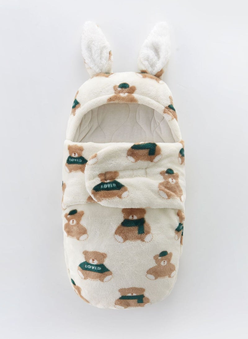 Loquat ملابس لف الأطفال من الفلانيل لخريف وشتاء