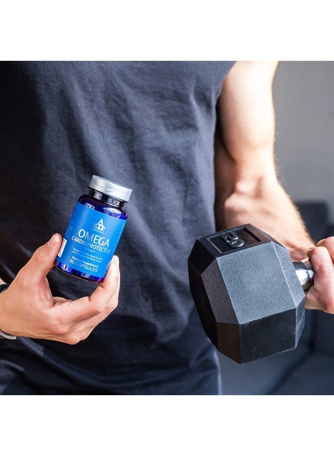 Thrivous Omega - Enhance Heart Function & Circulation - 5X Stronger Than Fish Oil - Advanced Geroprotector Supplement: Omega 3 Lysine Complex EPA DHA, Odorless Garlic, Pine Bark - 60 Capsules - Image 5