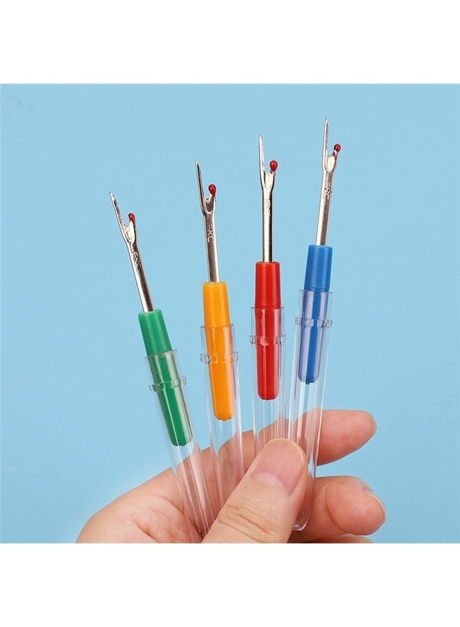 4pcs Seam Separator with Plastic Handle and Protective Cap, Plastic Trim Separator with Metal Blade, Multi-Colour - Image 1