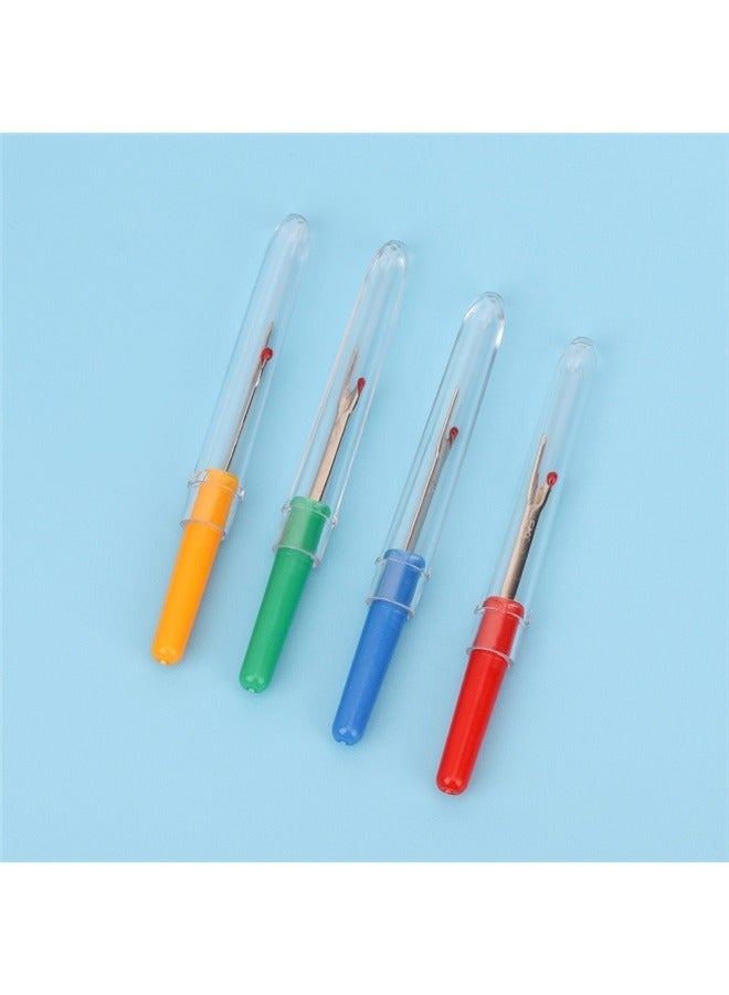 4pcs Seam Separator with Plastic Handle and Protective Cap, Plastic Trim Separator with Metal Blade, Multi-Colour - Image 3