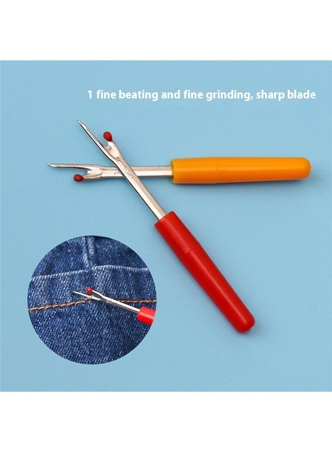 4pcs Seam Separator with Plastic Handle and Protective Cap, Plastic Trim Separator with Metal Blade, Multi-Colour - Image 4
