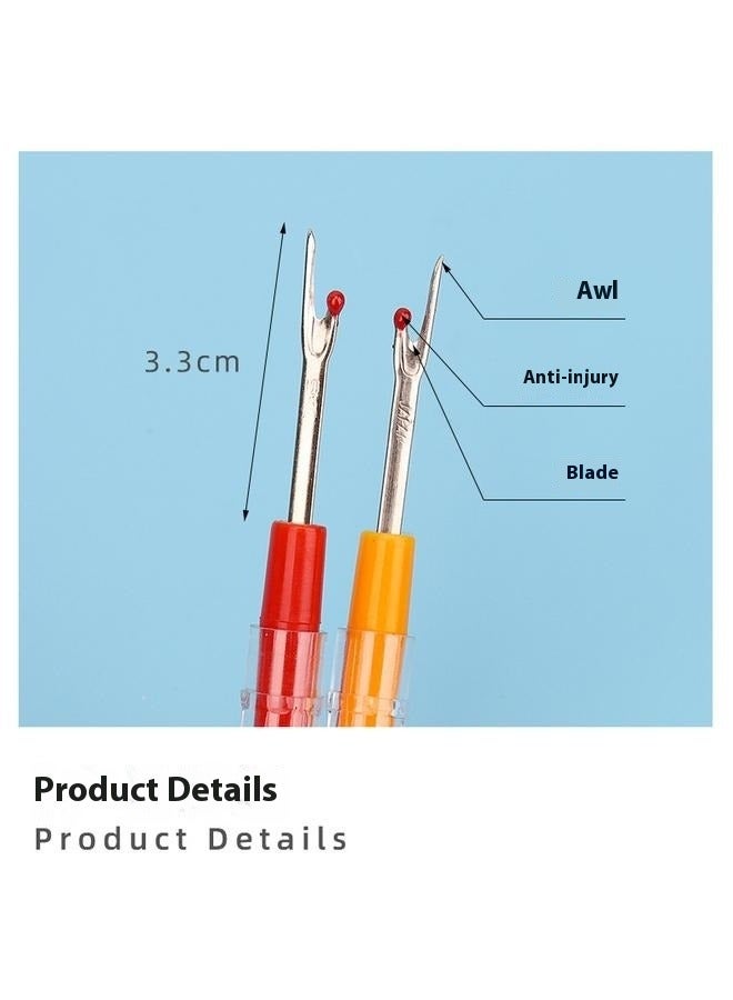4pcs Seam Separator with Plastic Handle and Protective Cap, Plastic Trim Separator with Metal Blade, Multi-Colour - Image 5