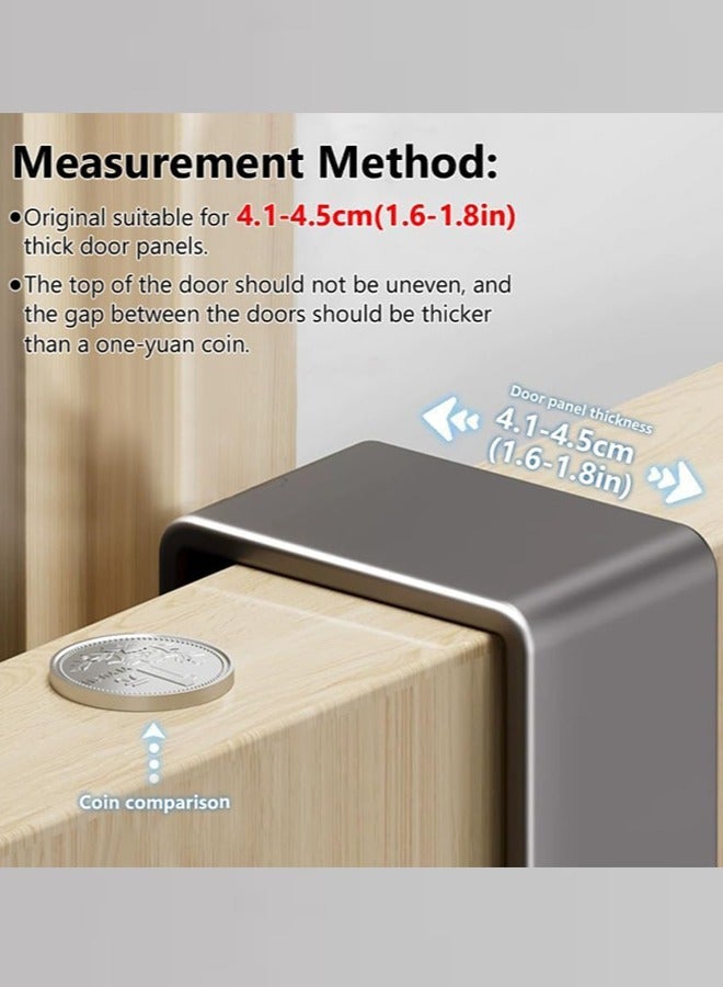 أوجا خطاف معلق على الباب مع 6 خطافات - رف منظم مقاوم للصدأ يوفر المساحة للمعاطف، المناشف، الحقائب، الأردية - لتعظيم التخزين المنزلي - Image 4