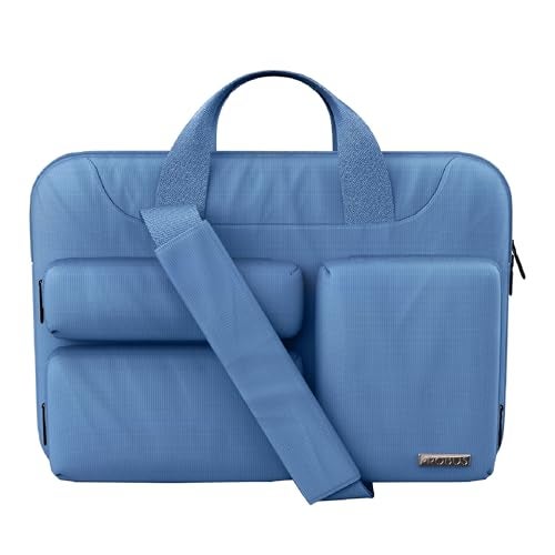 Probus 360 Protective Laptop Shoulder Bag for 13.3 Inch Laptop/MacBook/Chromebook/Notebook Water Resistant Sleeve Case Cover Office Bag – Sky Blue - Image 1