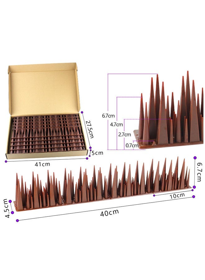 Aikenn Aikenn 10PCS 10cm Thorns For Birds And Pigeons Bird thorns Pigeon Thorns Durable Bird Repellent Arrow Set Outdoor Bird Thorns, Easy to Install  For Small Birds and Squirrels(Brown)  - Image 2