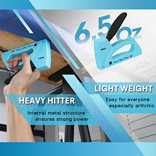 SHALL Light Duty Staple Gun for Wood - Upholstery Staple Gun with 1600pcs JT21 Staples 1/4, 5/16, 3/8 inch and Staple Remover - Fabric Stapler Gun for Crafts, DIY, Decoration - Image 3