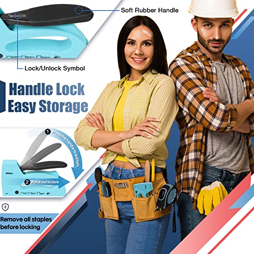 SHALL Light Duty Staple Gun for Wood - Upholstery Staple Gun with 1600pcs JT21 Staples 1/4, 5/16, 3/8 inch and Staple Remover - Fabric Stapler Gun for Crafts, DIY, Decoration - Image 4