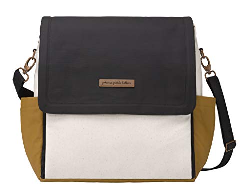 Petunia Pickle Bottom Boxy Backpack | Diaper Bag | Diaper Bag Backpack for Parents | Top-Selling Stylish Baby Bag | Sophisticated and Spacious Backpack for On The Go Moms | Caramel/Black - Image 1