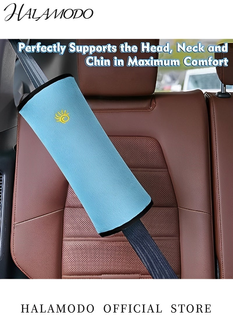 Car Seat Belt Pillow for Kids Baby Seatbelt Pillow Covers for Toddler Head Protector Car Booster Seat Shoulder Pad for Safety Strap Sleep Headrest Support for Child Travel  - Image 4