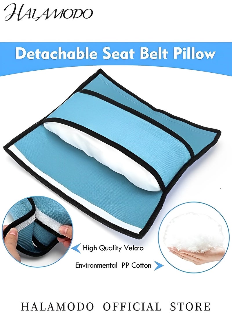 Car Seat Belt Pillow for Kids Baby Seatbelt Pillow Covers for Toddler Head Protector Car Booster Seat Shoulder Pad for Safety Strap Sleep Headrest Support for Child Travel  - Image 2
