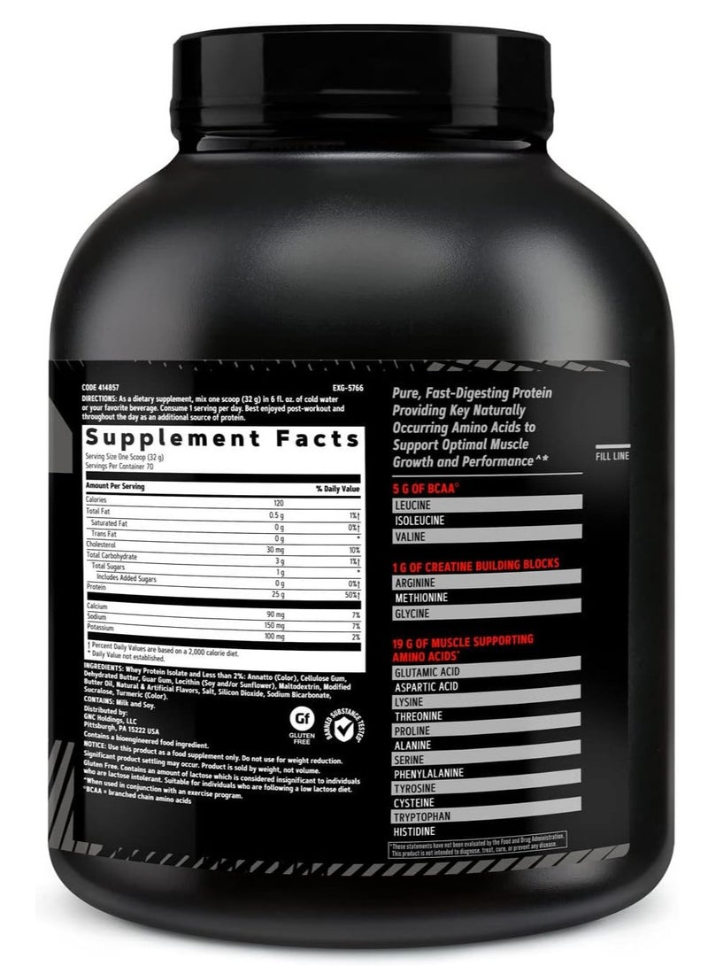 GNC AMP GNC AMP Pure Isolate | Fuels Athletic Strength, Performance and Muscle Growth | Fast Absorbing | 25g Whey Protein Iso with 5g BCAA | Vanilla Custard | 70 Servings  - Image 2