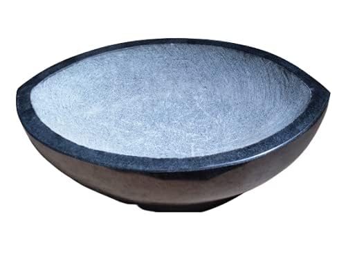 Village Decor Village Decor Black stone Mortar PestleNanni Kalvam Polished  - Image 5