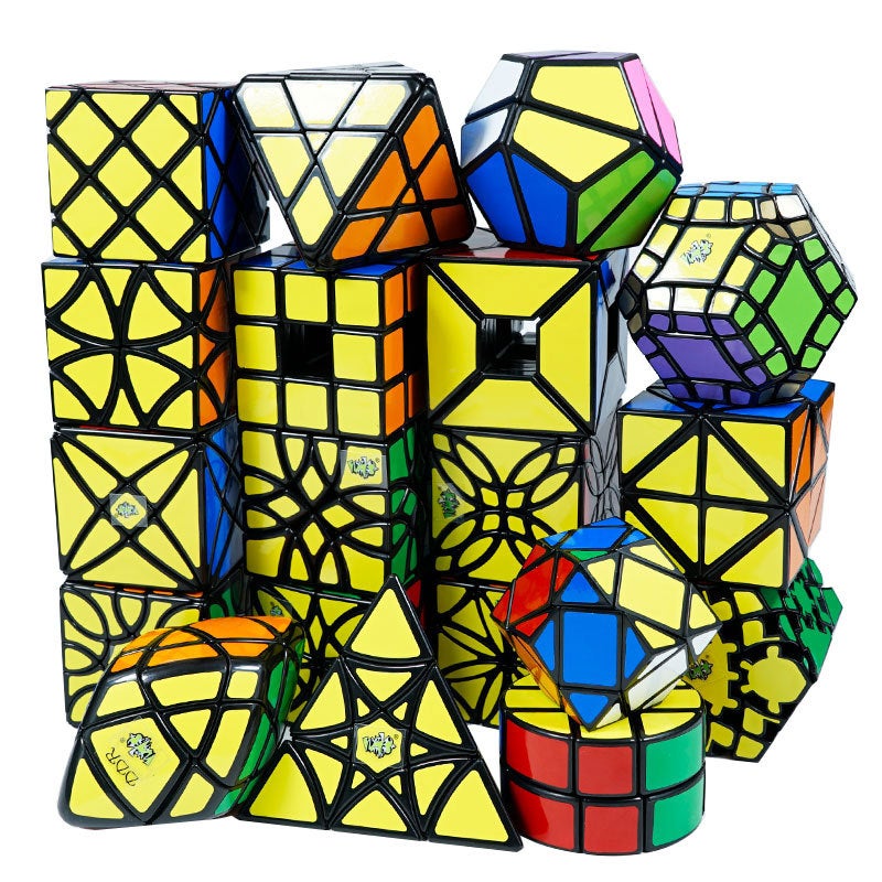 Blue Blue Special-Shaped Rubik'S Cube Blue Devil Star Butterfly Double-Edged Flower Octahedron Andromeda Smooth Children'S Toy - Image 2