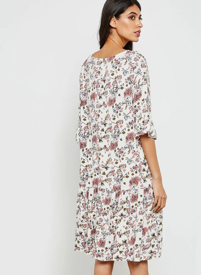 ICHI Printed Dress