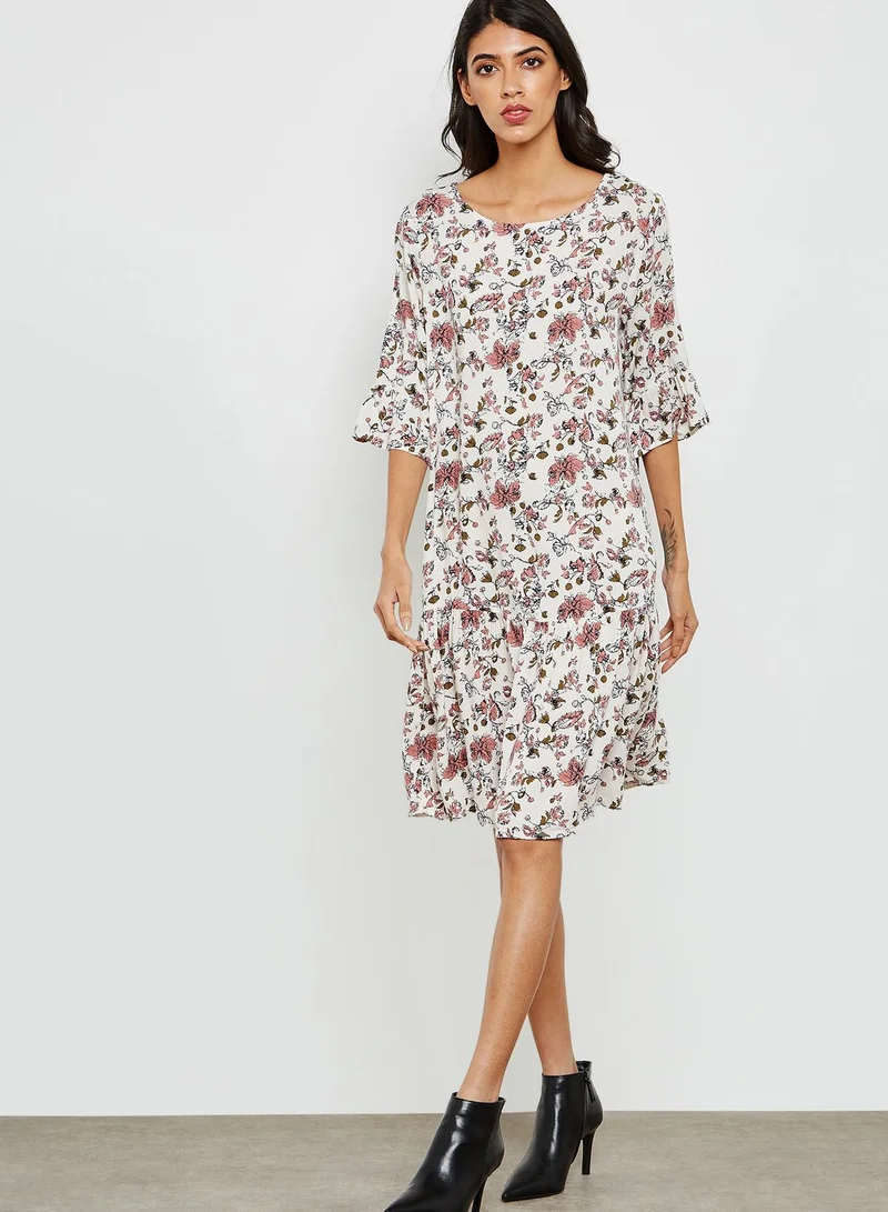 ICHI Printed Dress