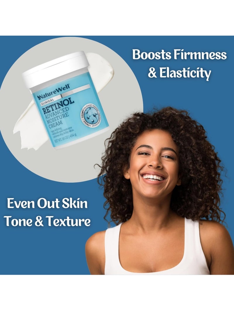 naturewell - NATUREWELL Clinical 16 Oz Retinol - Skin Tightening Cream for Body, Firming Body Lotion, Moisturizer - Premium Retinol Firming Cream - Advanced Cream for Skin Hydration and Firmness - Image 1