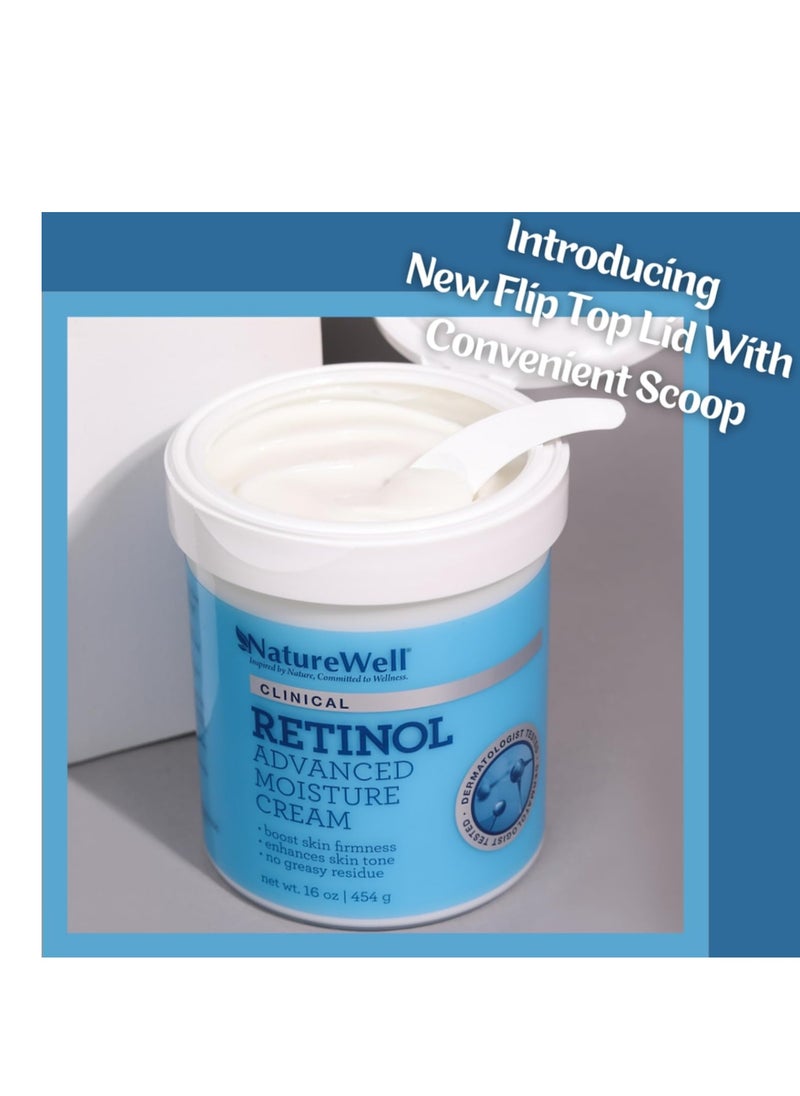 naturewell - NATUREWELL Clinical 16 Oz Retinol - Skin Tightening Cream for Body, Firming Body Lotion, Moisturizer - Premium Retinol Firming Cream - Advanced Cream for Skin Hydration and Firmness - Image 1