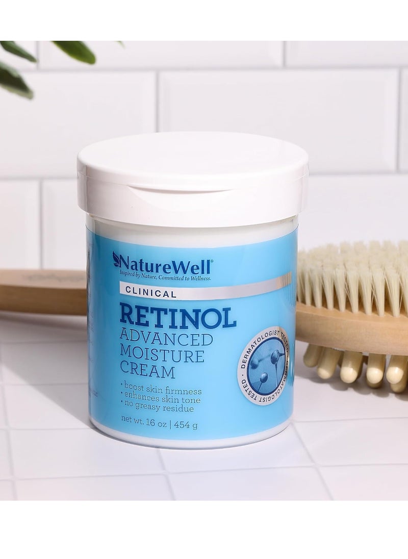 naturewell - NATUREWELL Clinical 16 Oz Retinol - Skin Tightening Cream for Body, Firming Body Lotion, Moisturizer - Premium Retinol Firming Cream - Advanced Cream for Skin Hydration and Firmness - Image 1