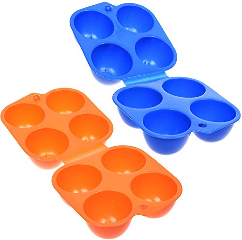 AKIRO Portable Camping Carrier For 4 Eggs Case Box Kitchen Convenient Container Egg Storage Box Container Hiking Outdoor Kitchen Tools (2 pcs) - Image 1