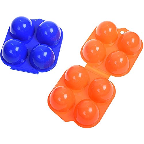 AKIRO Portable Camping Carrier For 4 Eggs Case Box Kitchen Convenient Container Egg Storage Box Container Hiking Outdoor Kitchen Tools (2 pcs) - Image 3