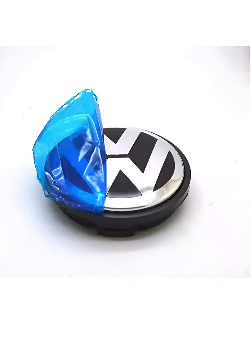 76mm Wheel Center Hub Caps Set of 4 Black Alloy Rim Covers Easy Clip-On Fit Replacement Durable Wheel Center Caps Compatible with Volkswagen Vehicles - Image 5
