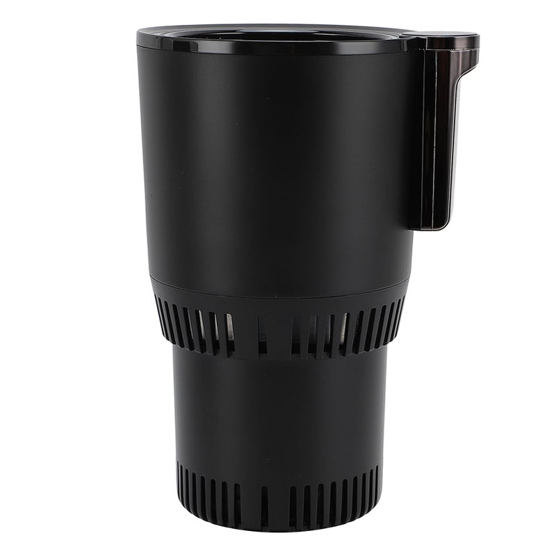 Car Cup Warmer Cooler: 2 In 1 Design Black Large Size - Rapid Cooling Heating With LCD Temperature Display Safe Easy To Use For Commuting Picnics Coffee Lovers - Image 3