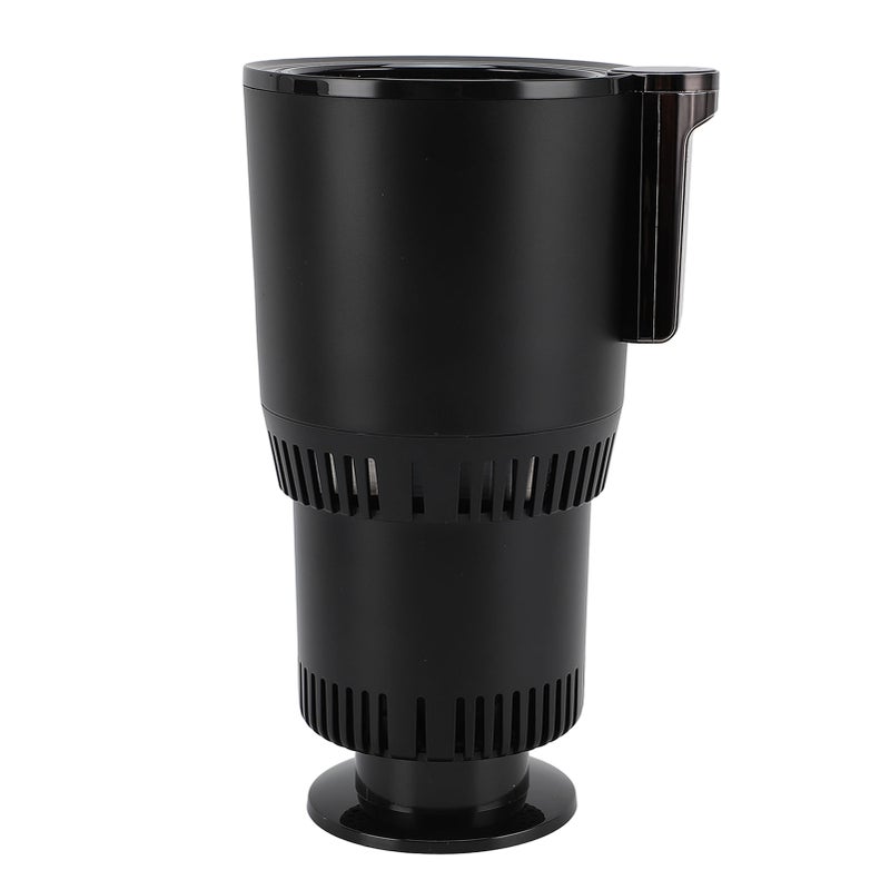 Car Cup Warmer Cooler: 2 In 1 Design Black Large Size - Rapid Cooling Heating With LCD Temperature Display Safe Easy To Use For Commuting Picnics Coffee Lovers - Image 2