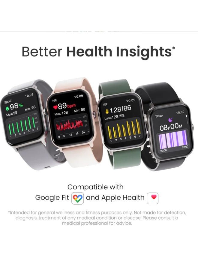 Ambrane Wise Eon 1.69 Lucid Display Smartwatch Pink - Image 4