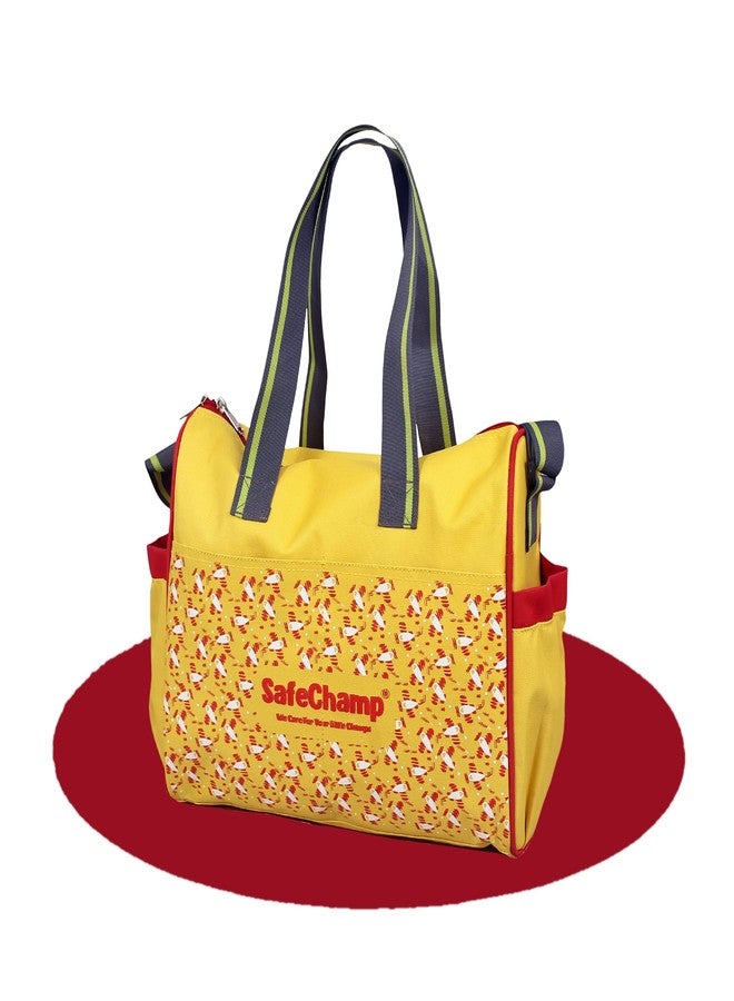 SafeChamp Chick Chick Multipurpose Diaper Bag Cum Mother Bag Diaper Bag (Yellow) - Image 1