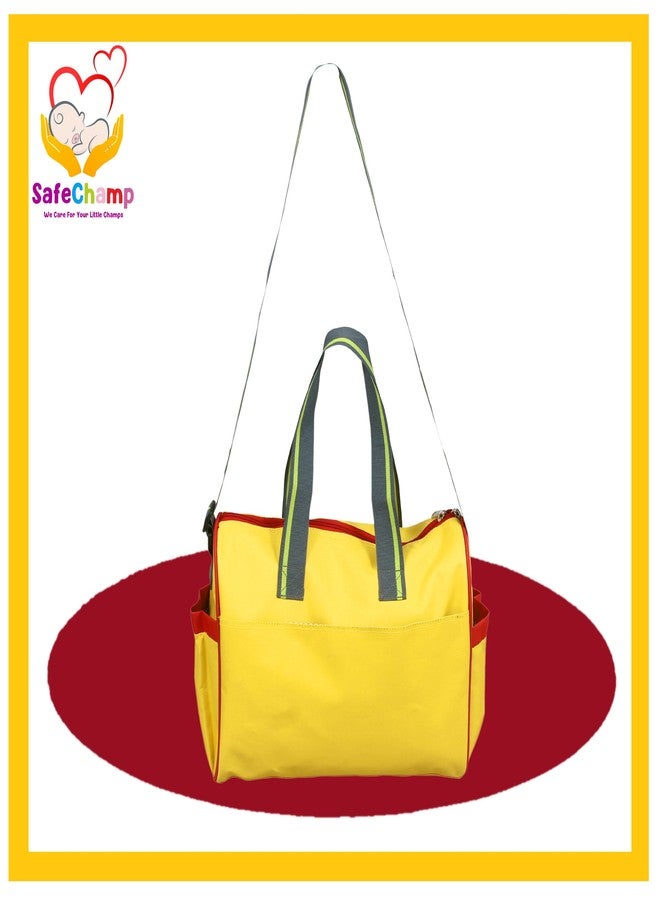 SafeChamp Chick Chick Multipurpose Diaper Bag Cum Mother Bag Diaper Bag (Yellow) - Image 4