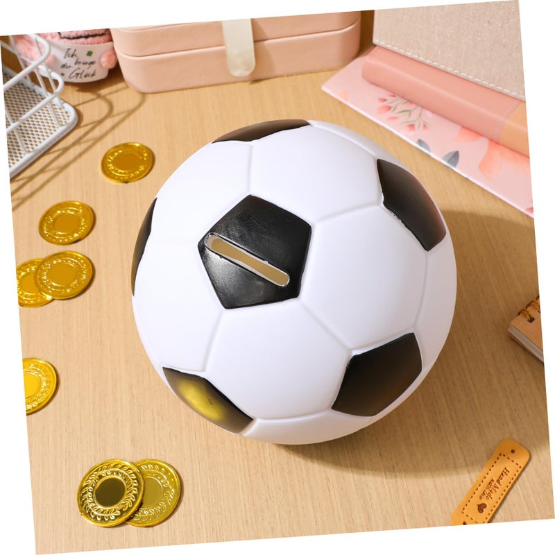 Soccer Ball Shaped Coin Bank For Adults Money Storage Container Sports Decor Gift - Image 5